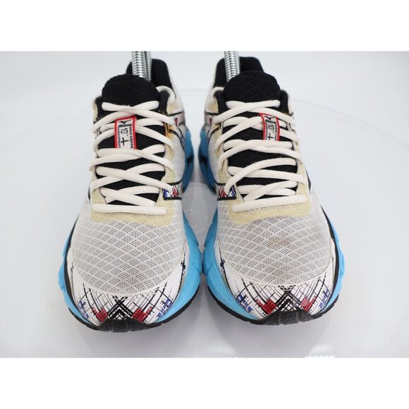 Mizuno Wave Inspire 11 Running Shoes Womens Size 7 M White Gray Red Blue - Picture 3 of 11
